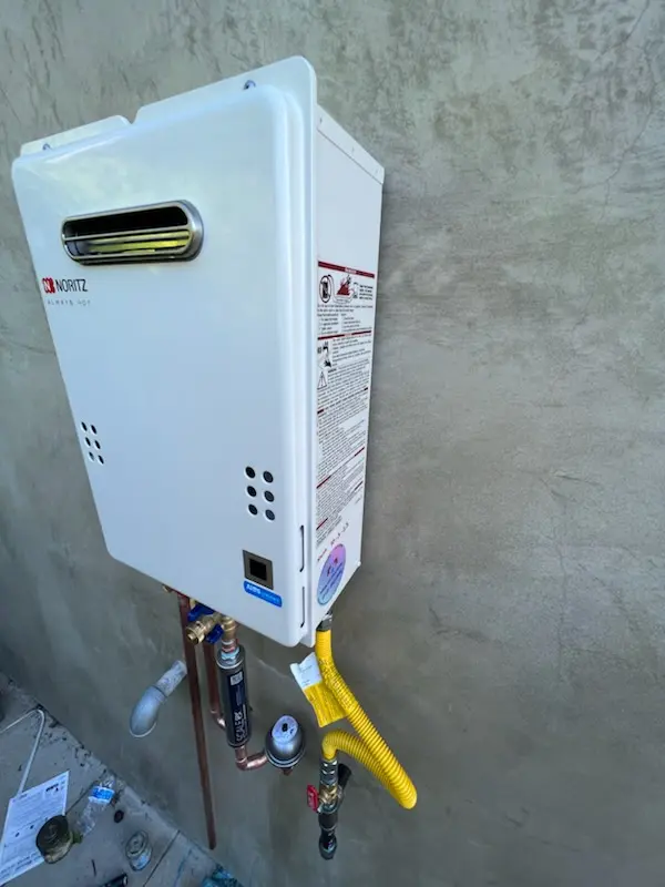 Tankless water heater installation for Pinehurst Trace homes